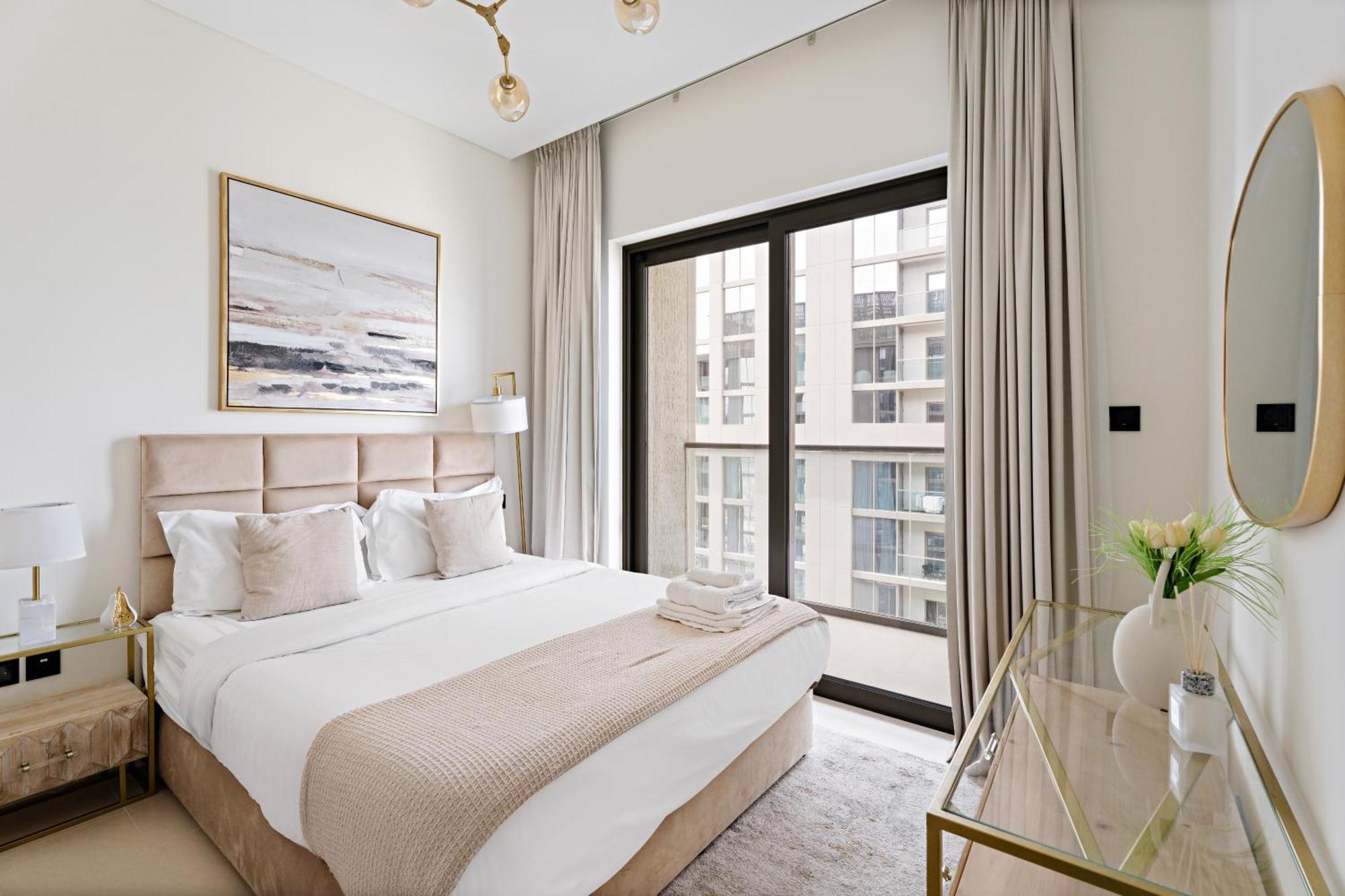 Beautiful 2 Bedroom Next To Business Bay - Sobha Creek Vista Dubái Exterior foto